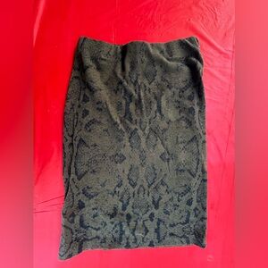 Snake patterned skirt